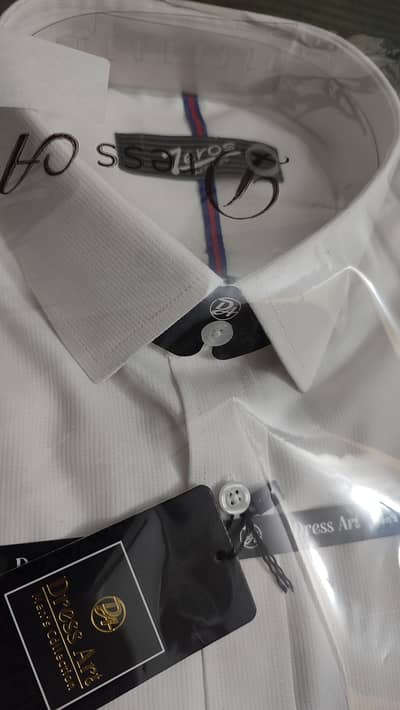 Brand New Men Formal Shirt White