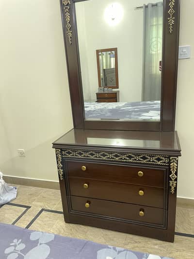 King Size Bedroom Set- Bed/Side tables/Dressing Table/Cabinet/Mattress