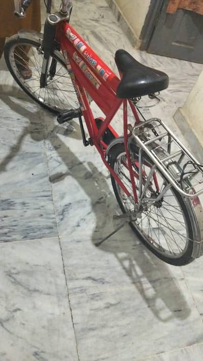 bicycle 3 bars used for sale urgently  price 12000 contact 03157841398