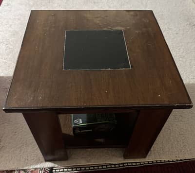 Sofa bed with 2 armchairs and 3 tables