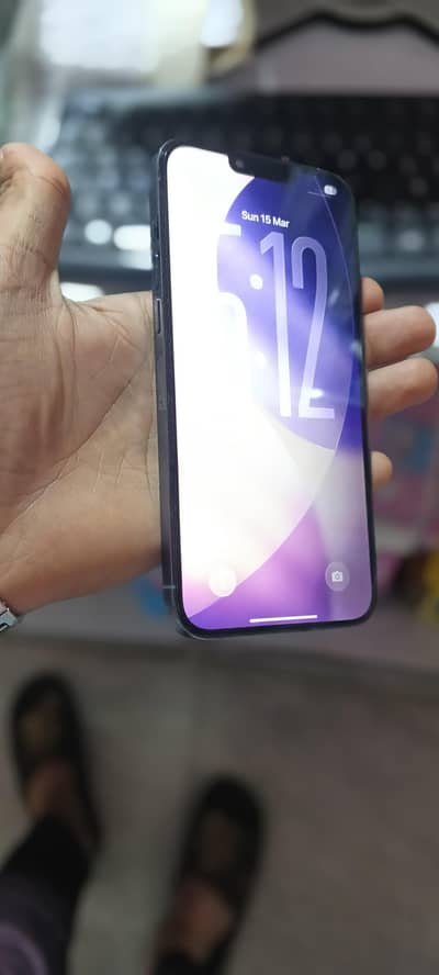 13 Pro max jv 8/128 4 month Sim time abhi hai