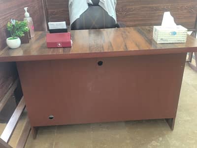 Mulitpurpose Office table with utility drawers and cabin
