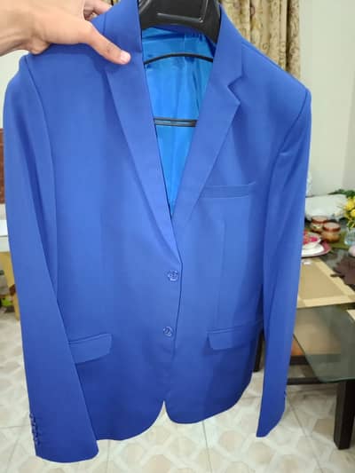 Men's New Coat - Royal Blue Coat for Men - New/Used Pent Coat