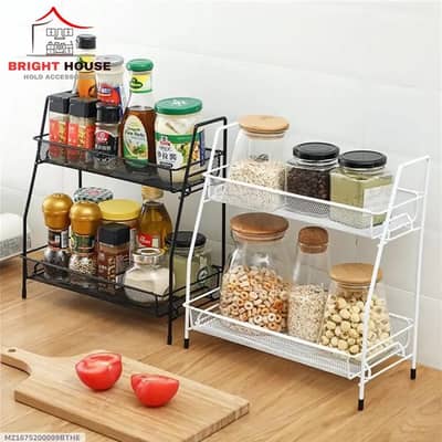 Metal spices Rack of Kitchen Countertop Organization