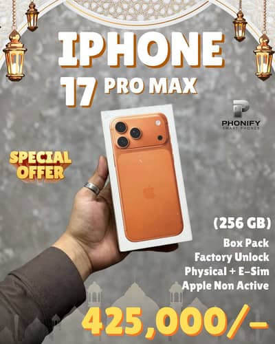 iPhone 17 Pro Max 256gb Box Pack