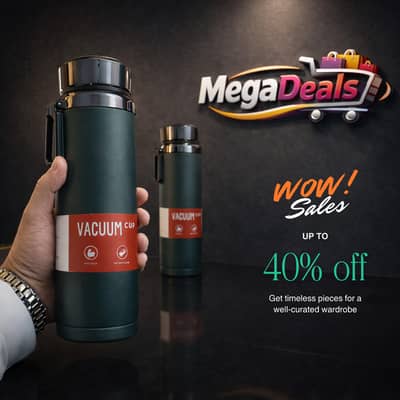 Insulated Stainless Steel Water Bottle 1000ML Hot&Cold - FREE DELIVERY