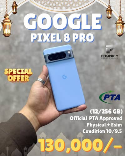 Google Pixel 8 Pro 12/256gb PTA Approved