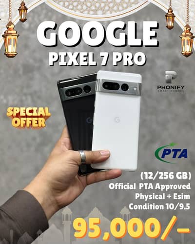 Google Pixel 7 Pro 256gb PTA Approved