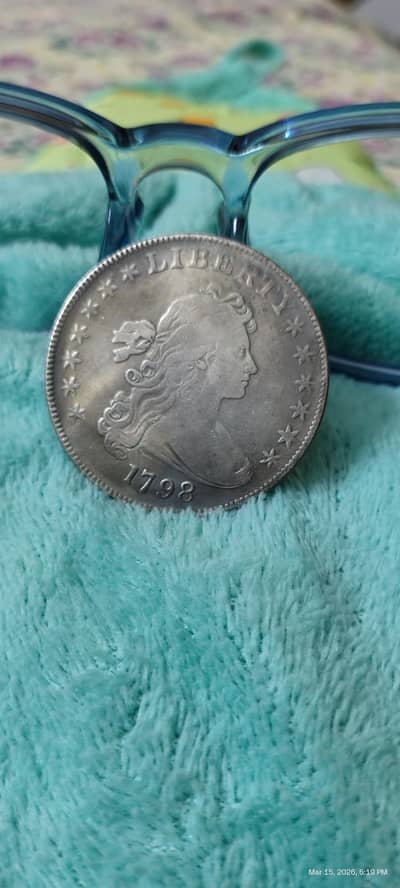 USA Antique 1798 Liberty One Dollar Coin, USA Old Coin, USA Rare Coin