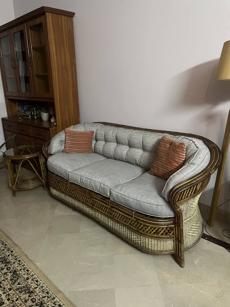 Cane sofa set 1