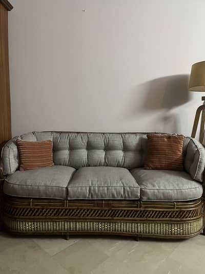 Cane sofa set