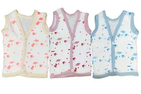 New Born Baby Sleeves bunyan front open inner 3 peace set