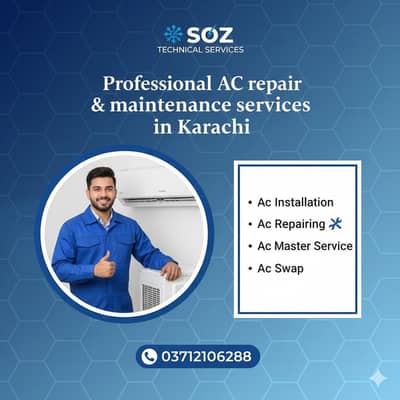 Ac technician or Helper ki zaroorat he