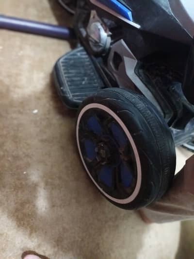 Blue and  black kids bike