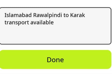 Islamabad Rawalpindi to Karak  transport available