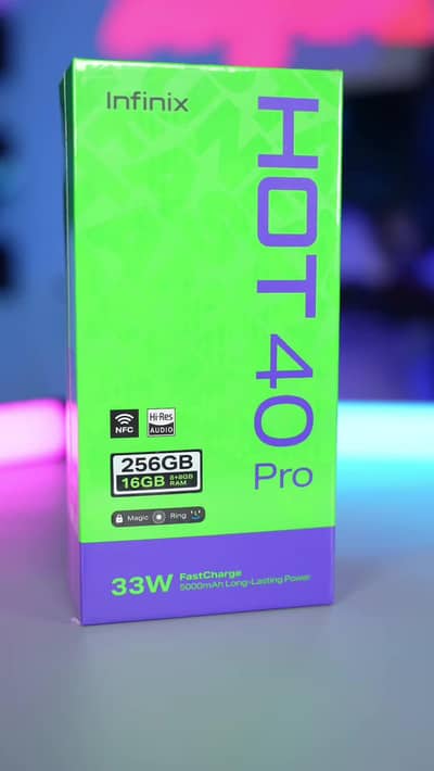 Infinix hot 40 pro 8.256 black color