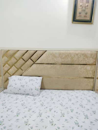 king size double bed with spring mattress