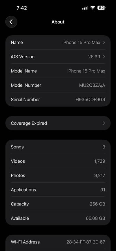 iPhone 15 pro max dual sim physical 256GB box