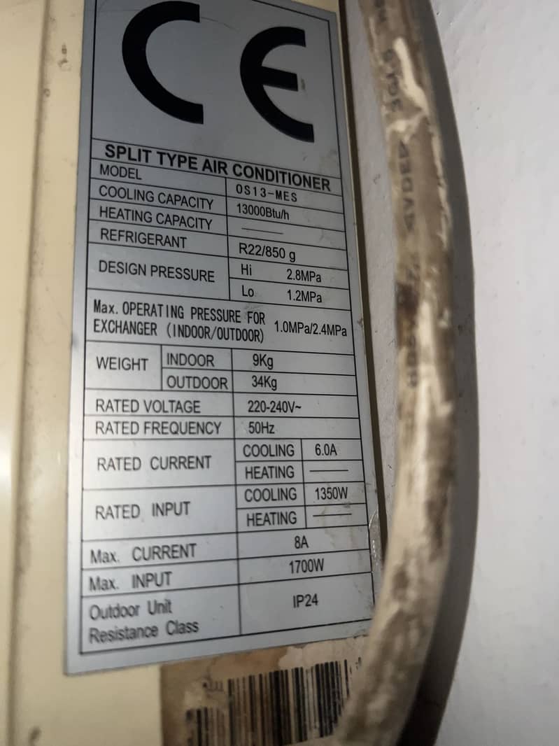 Orient 1 Ton Split Ac 2