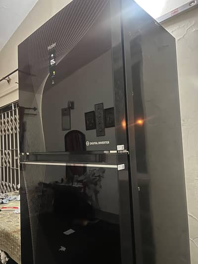 Haier HRF-438IFRA1 DC/408L Red Glass