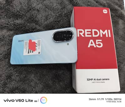 Redmi A5  (4/128) 5200 mah battery 15 Watt fast charger