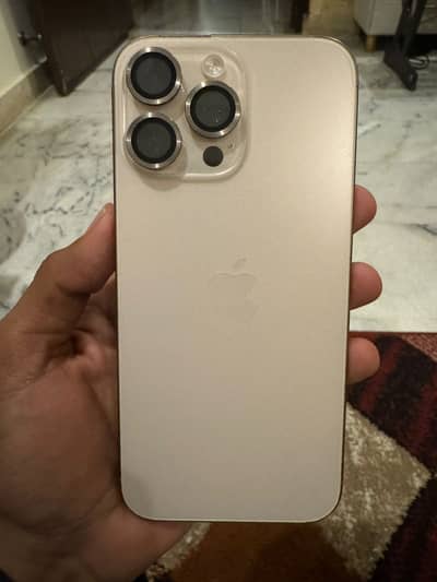 Iphone 16 Pro max 256Gb Pta Approved BH 90%Desert Gold Color with Box
