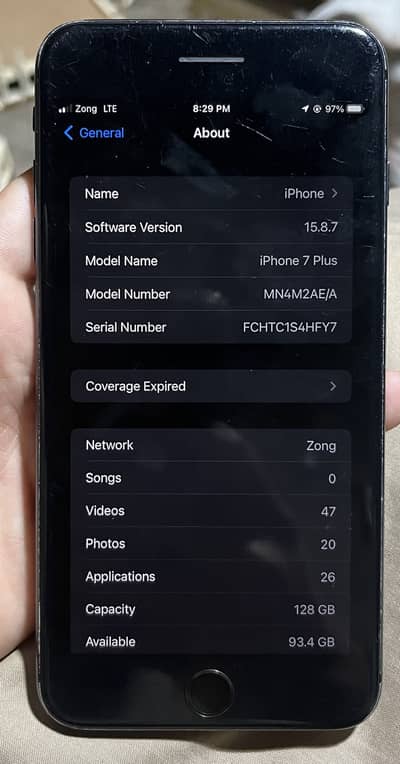 Iphone 7 plus pta 128
