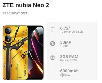 NUBIA NEO 2 5G