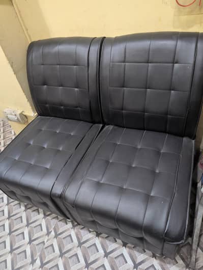 Table, chairs , racks and sofa