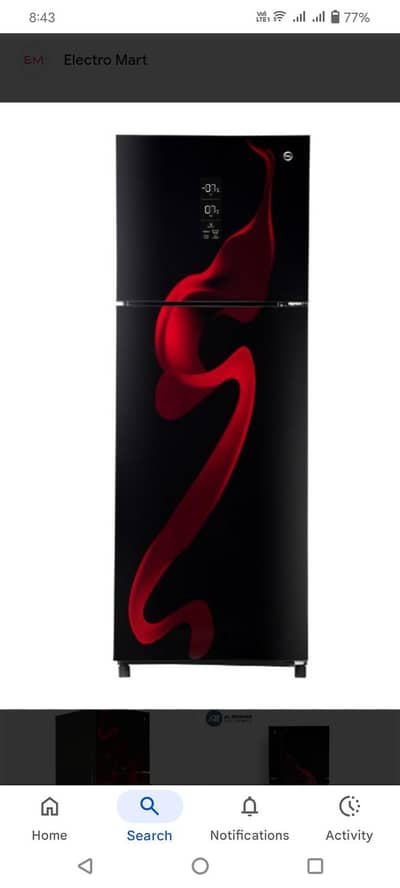 pel refrigerator red colour urgent sale