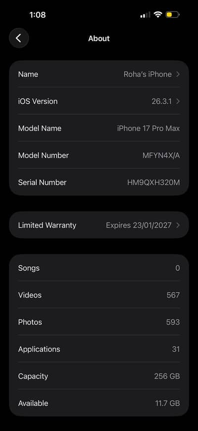 17Promaxx 256Gb PTA Aprvd