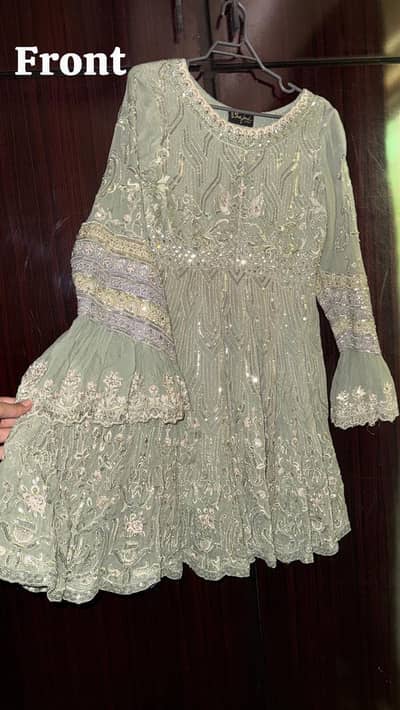 Gorgeous peplum and gharara (3pc) set