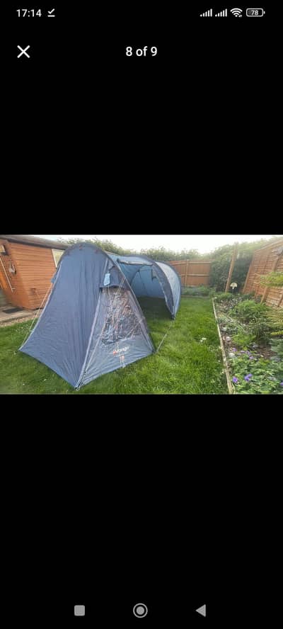 camping tent and other gear