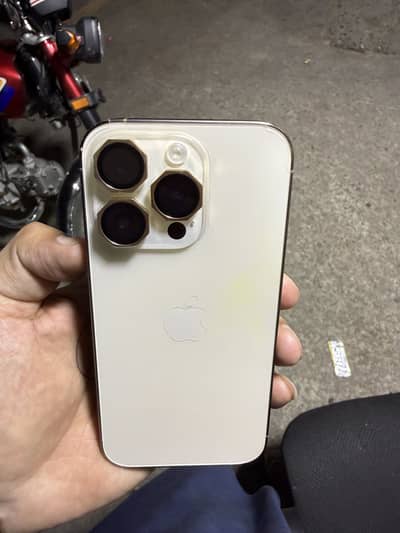 I Phone 14 pro 256gb PTA Approved Gold Colour Contact 03156317315