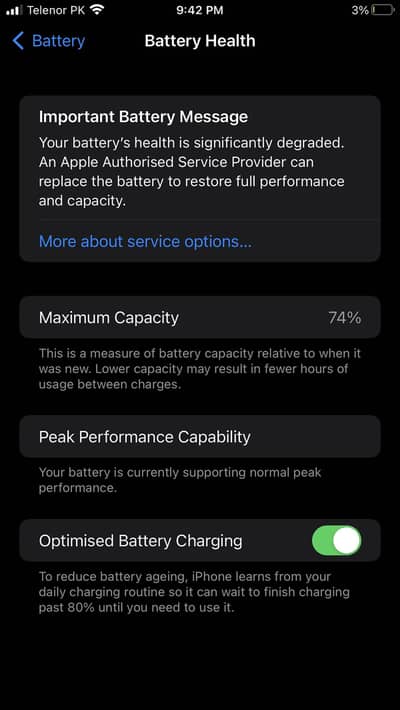 I phone 7 plus pta Aprovid 32 gb panal change 74 battery exchange offa