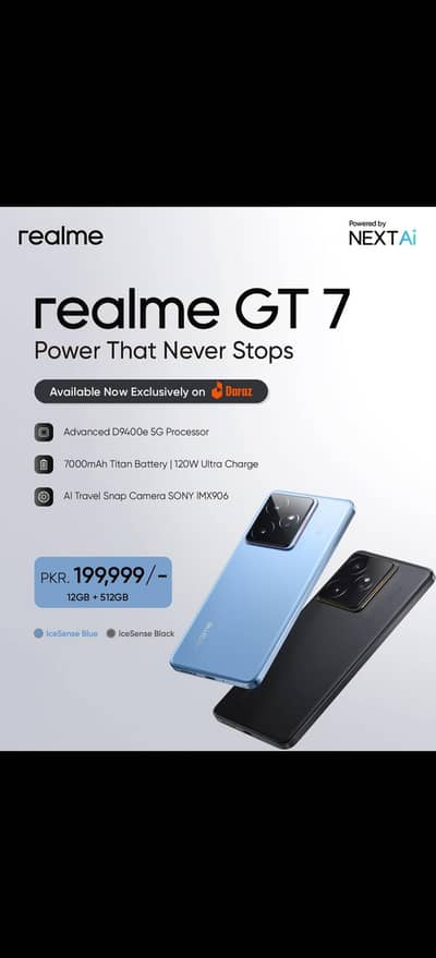 REALME GT 7 12/512 PTA APPROVED