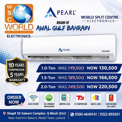 Pearl Inverter Air Conditioners – Made in Bahrain by Awal Gulf.