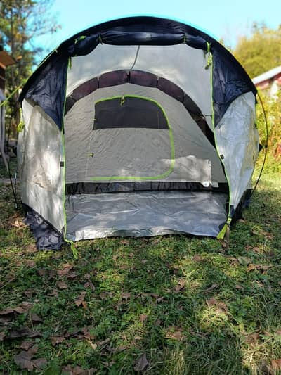 camping tents and other gear
