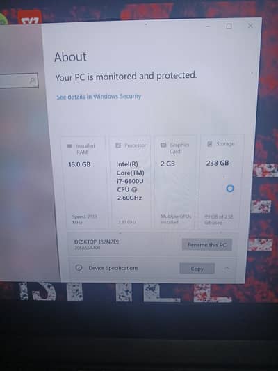 Lenovo Thinkpad laptop T460s