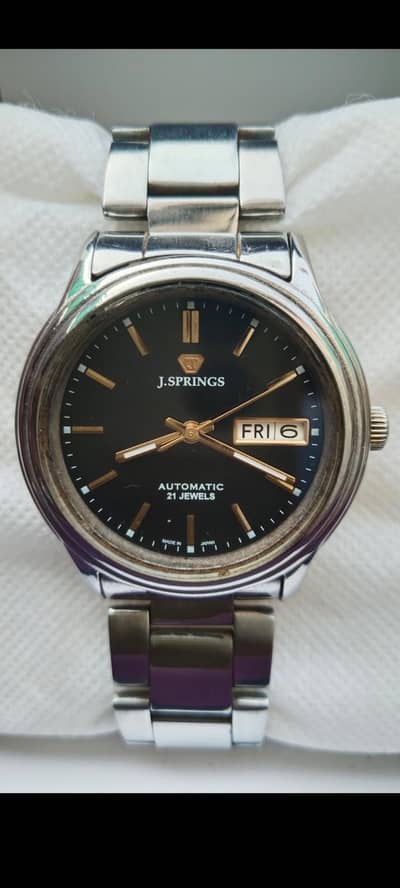 j. springs automatic 21 jewels made in Japan