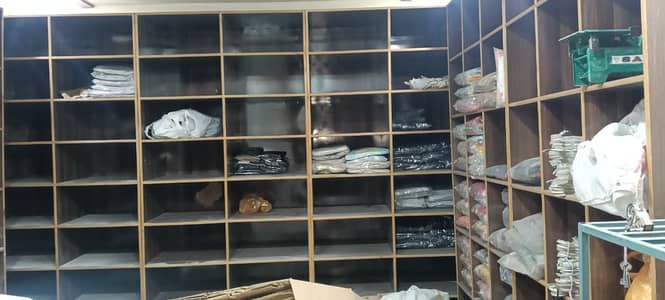 8 Wooden Shop Cupboards / Garment Shelves for Sale