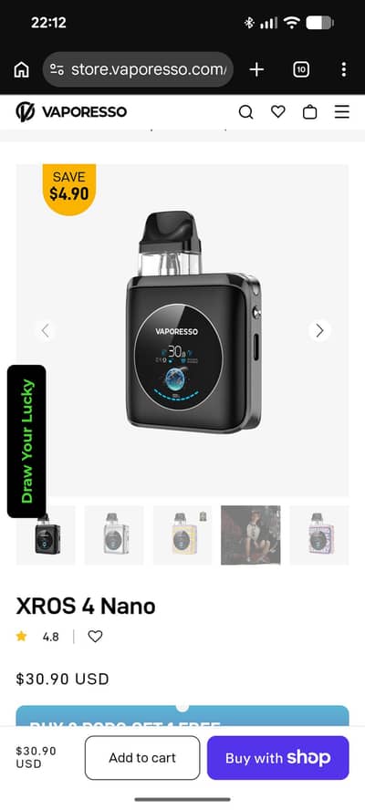 XROS 4 NANO by VAPORESSO