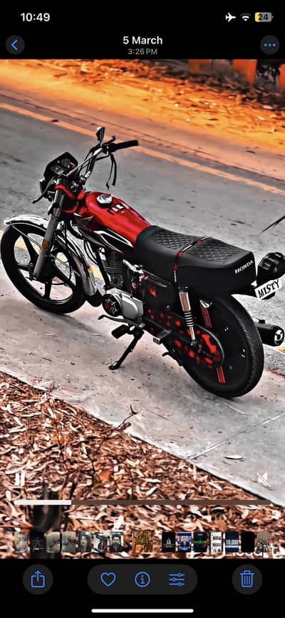 Honda 125 fully modified