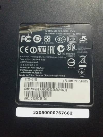 CHROMEBOOK ACER WITH 128 SSD