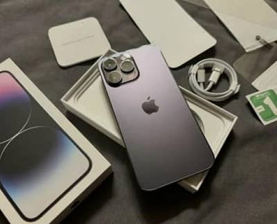 apple I phone 14 pro max with complete box