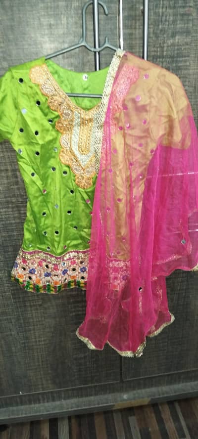 Lehnga with shirt and dupatta