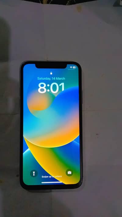 Iphone x 64 gb white color 10/8