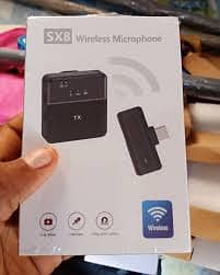SX8 Type-C Single Lavalier Wireless Microphone for Interview and Vlog