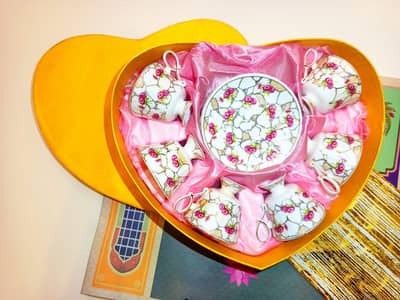 6 Piece Cups and Saucer Set