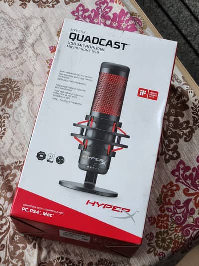 HyperX QuadCast Microphone - Professional Streaming and Gaming Mic